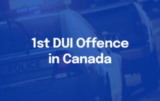 1st DUI Offence in Canada