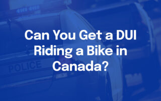 Can You Get a DUI Riding a Bike in Canada