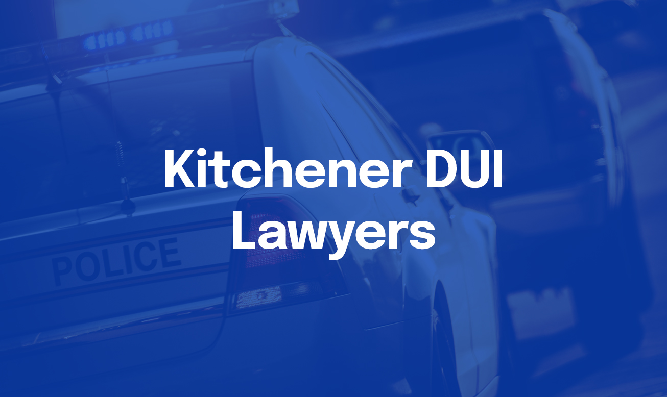 Kitchener DUI Lawyers