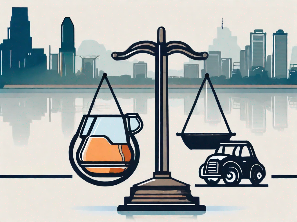 Find the Best Saskatoon DUI Lawyers for Your Case A balanced justice scale with a gavel on one side and a symbolic dui icon