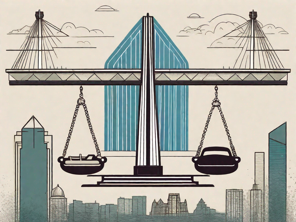 DUI lawyer in Edmonton A balanced scale representing justice