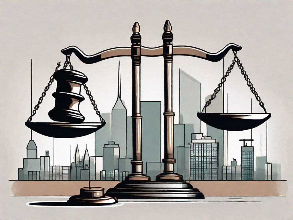 Ottawa DUI Lawyers The cityscape of ottawa with a gavel and a pair of scales